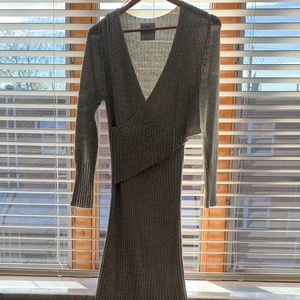 C/Mel Collective Sweater Dress Light Gray